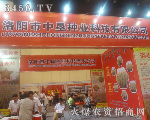 洛陽(yáng)市中墾種業(yè)科技有限公司在2013河南種子雙交會(huì)與客戶交流