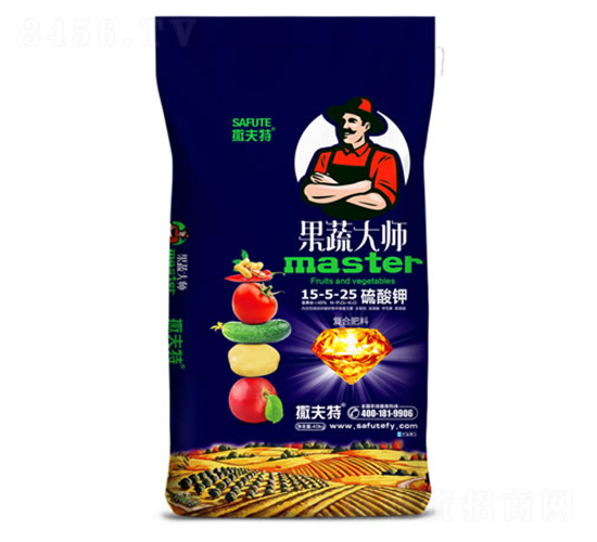 硫酸鉀復合肥料15-5-25-果蔬大師-撒夫特