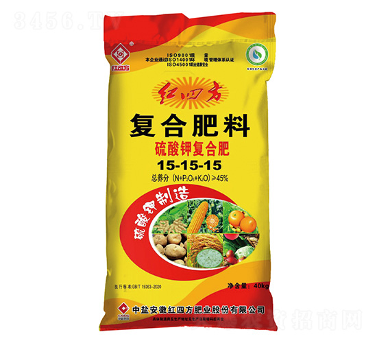硫酸鉀復(fù)合肥料15-15-15-紅四方